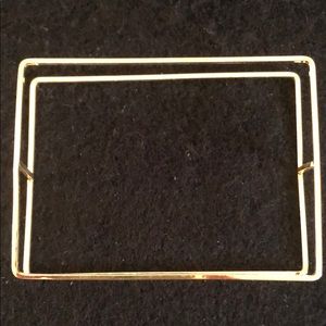 Gold square bracelet